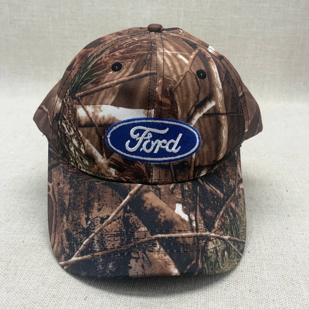 Ford Camo Baseball Hat Adjustable Camouflage Logo Cap Trinity Design Mens OSFM